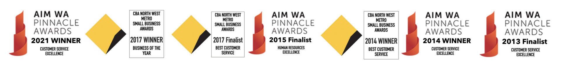 Awards Line Sparkle Dental Joondalup most awarded dental practice